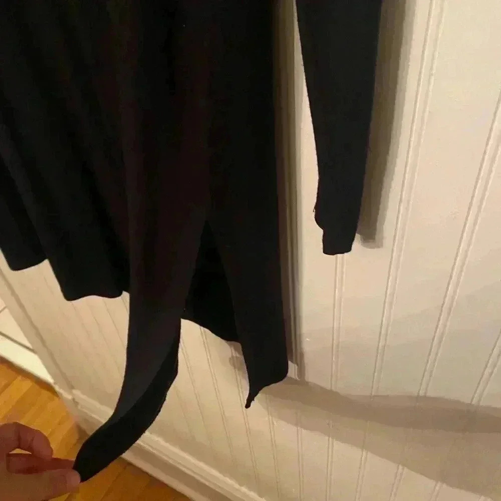 Eileen fisher casual black long sleeve dress - Picture 4 of 5